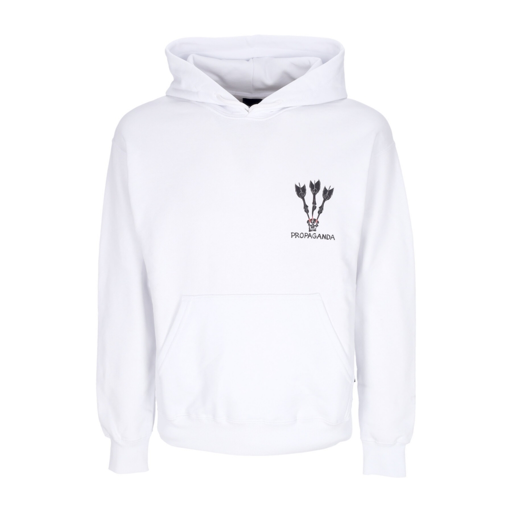 felpa leggera cappuccio uomo darts hoodie WHITE