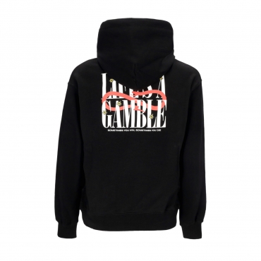 felpa leggera cappuccio uomo roulette hoodie BLACK