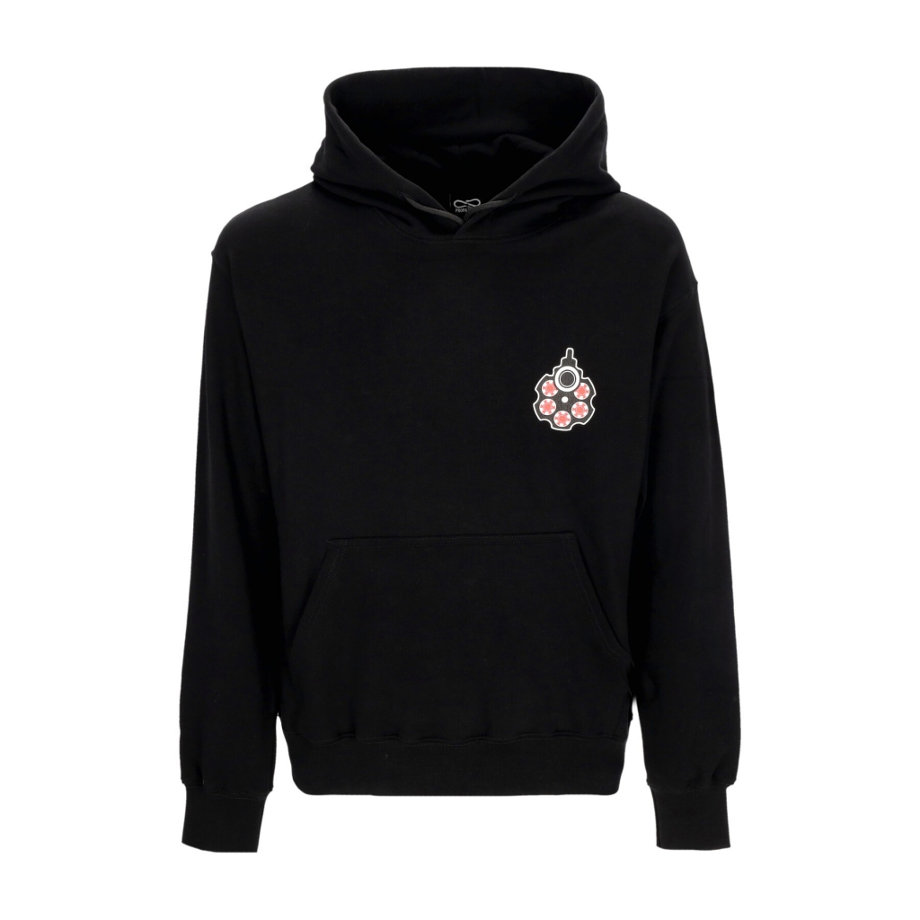 felpa leggera cappuccio uomo roulette hoodie BLACK