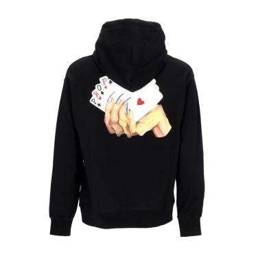 felpa leggera cappuccio uomo royal flush hoodie BLACK