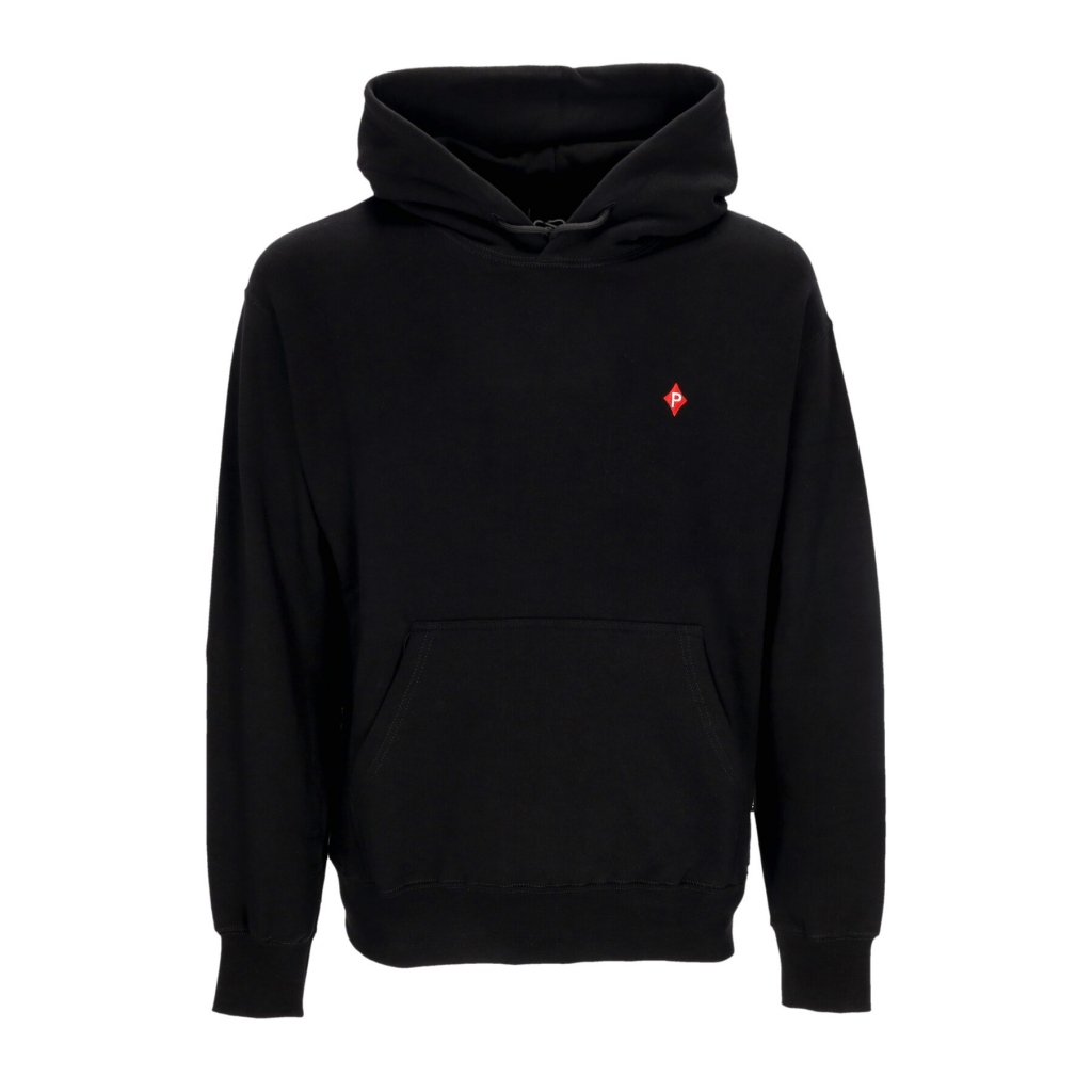 felpa leggera cappuccio uomo royal flush hoodie BLACK