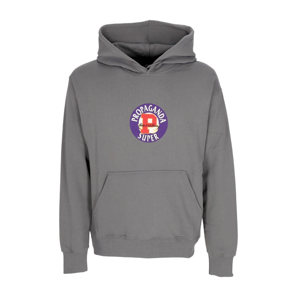 felpa leggera cappuccio uomo super hoodie GREY