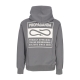 felpa leggera cappuccio uomo label hoodie GREY