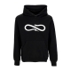 felpa leggera cappuccio uomo logo hoodie BLACK