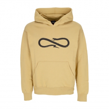 felpa leggera cappuccio uomo logo hoodie CAMEL