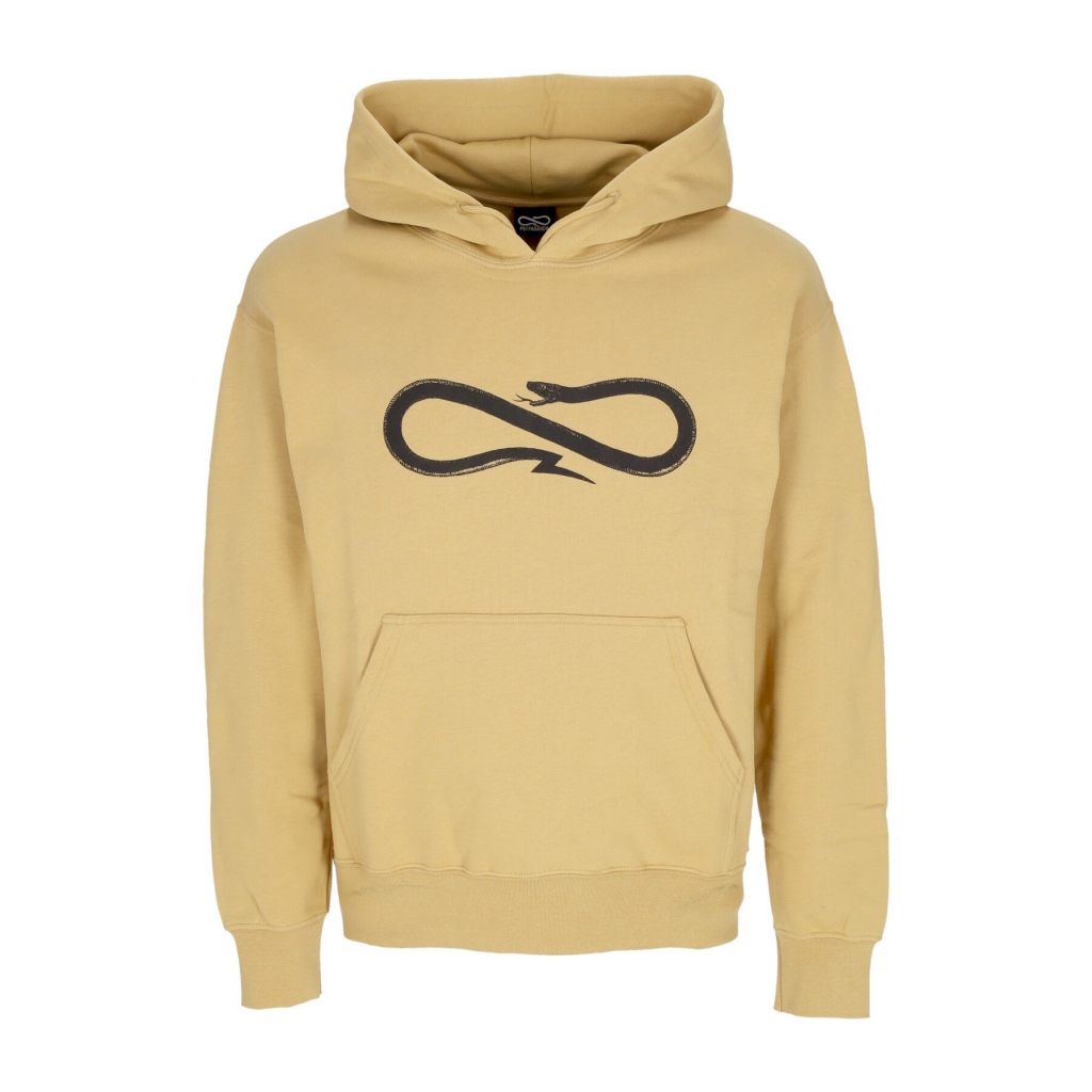 felpa leggera cappuccio uomo logo hoodie CAMEL