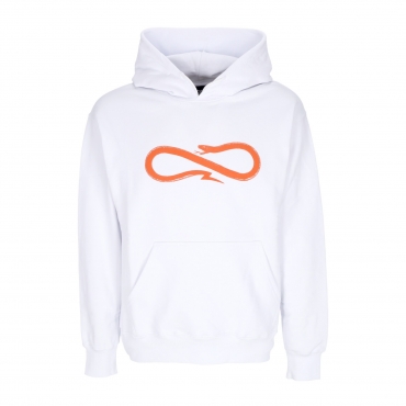 felpa leggera cappuccio uomo logo hoodie WHITE