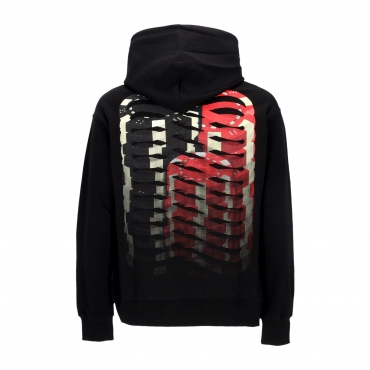 felpa leggera cappuccio uomo ribs blind hoodie BLACK