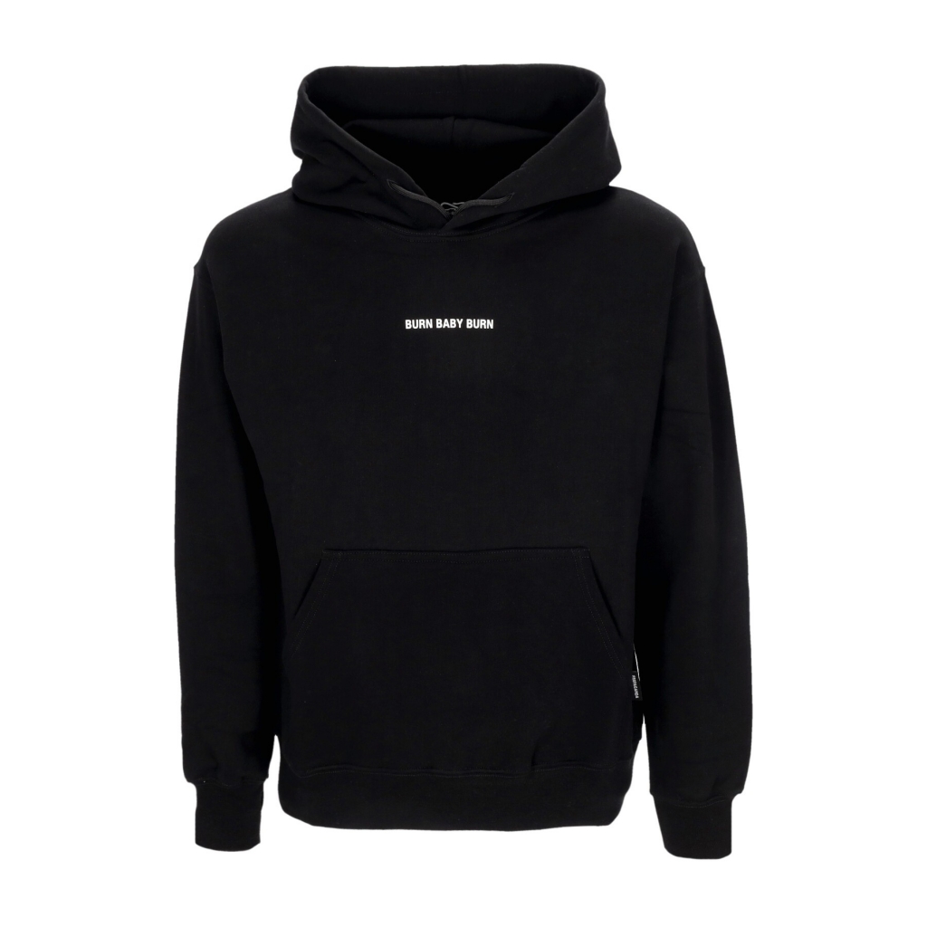 felpa leggera cappuccio uomo ribs hell hoodie BLACK