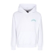 felpa leggera cappuccio uomo triangle panther hoodie WHITE