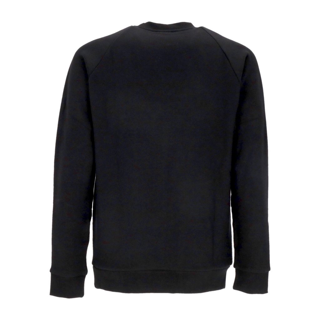 felpa leggera girocollo uomo trefoil crewneck BLACK