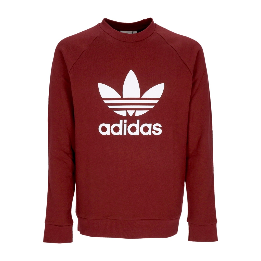 felpa leggera girocollo uomo trefoil crewneck SHADOW RED