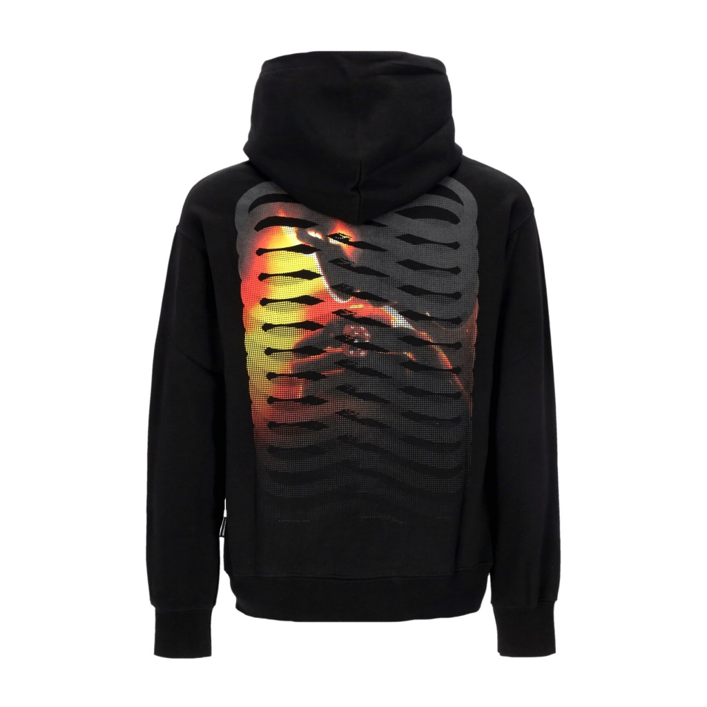 felpa leggera cappuccio uomo ribs casino hoodie BLACK