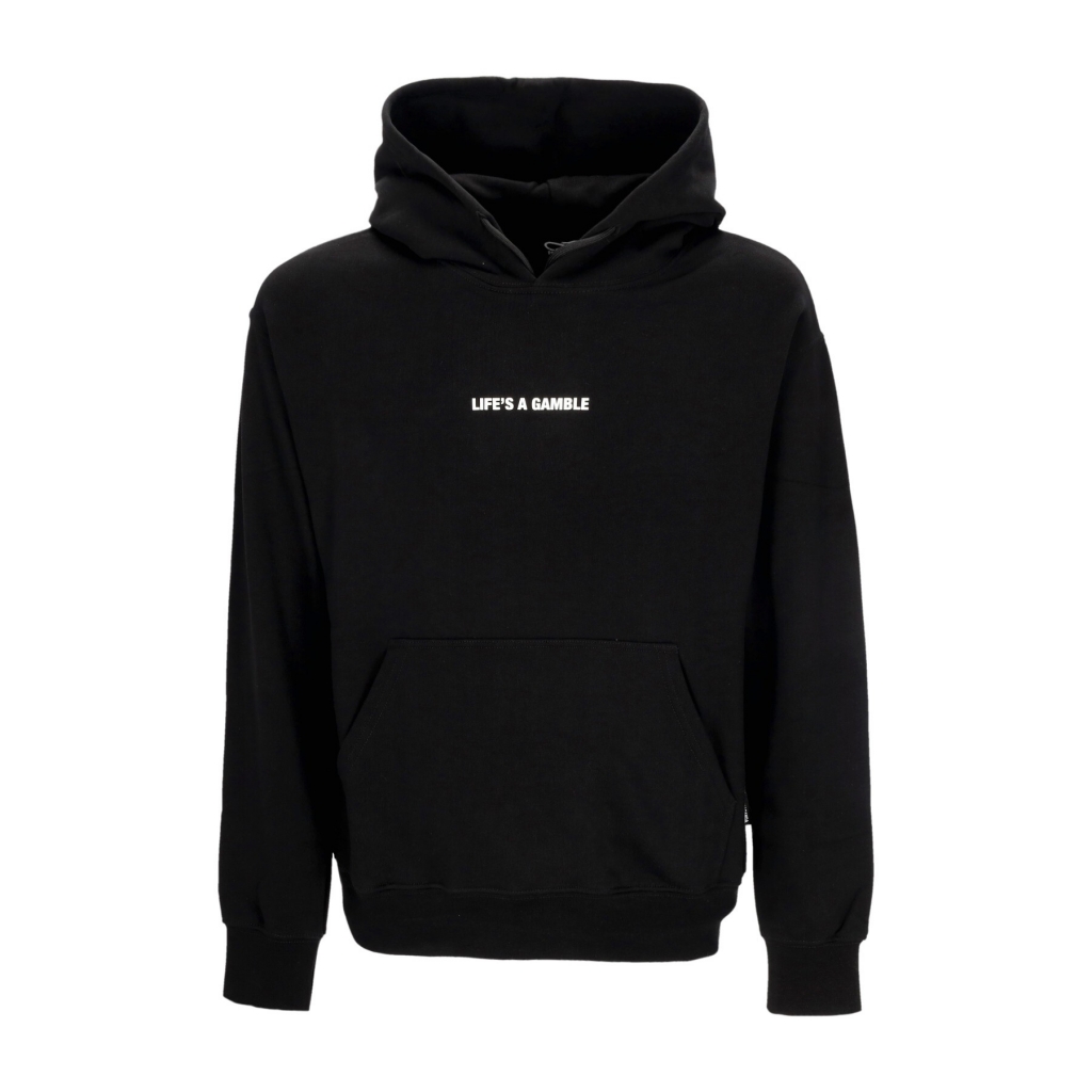 felpa leggera cappuccio uomo ribs casino hoodie BLACK