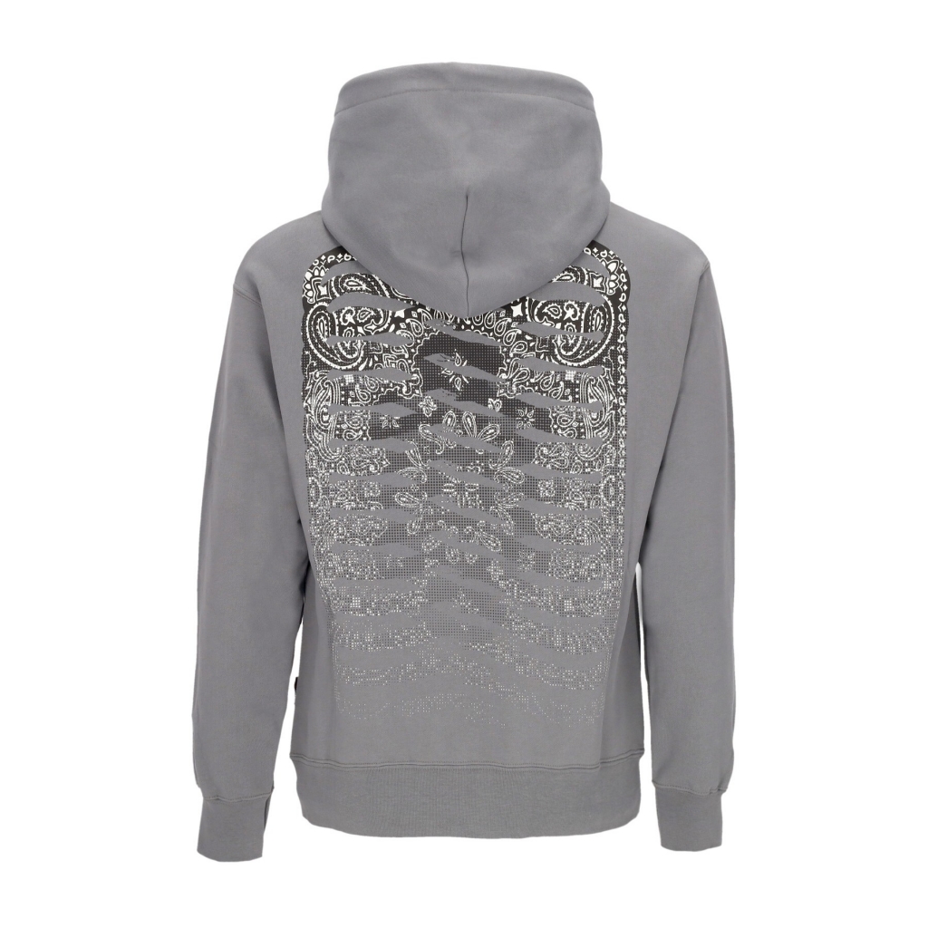 felpa leggera cappuccio uomo ribs bandana hoodie GREY