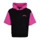 felpa leggera cappuccio manica corta uomo triangle panther short hoodie BLACK