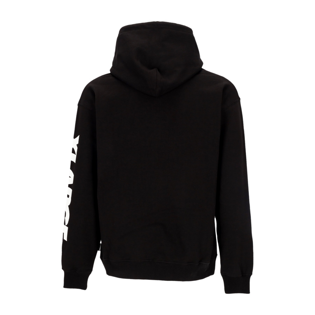 felpa leggera cappuccio uomo xiuter logo hoodie BLACK