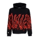 felpa leggera cappuccio uomo fast hoodie BLACK/RED