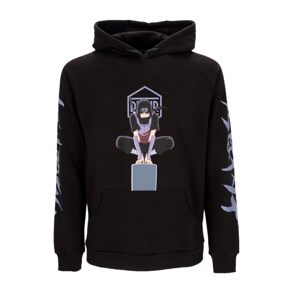 felpa leggera cappuccio uomo itachi hoodie BLACK