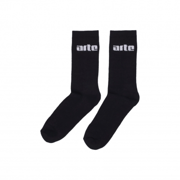 calza media uomo logo socks BLACK