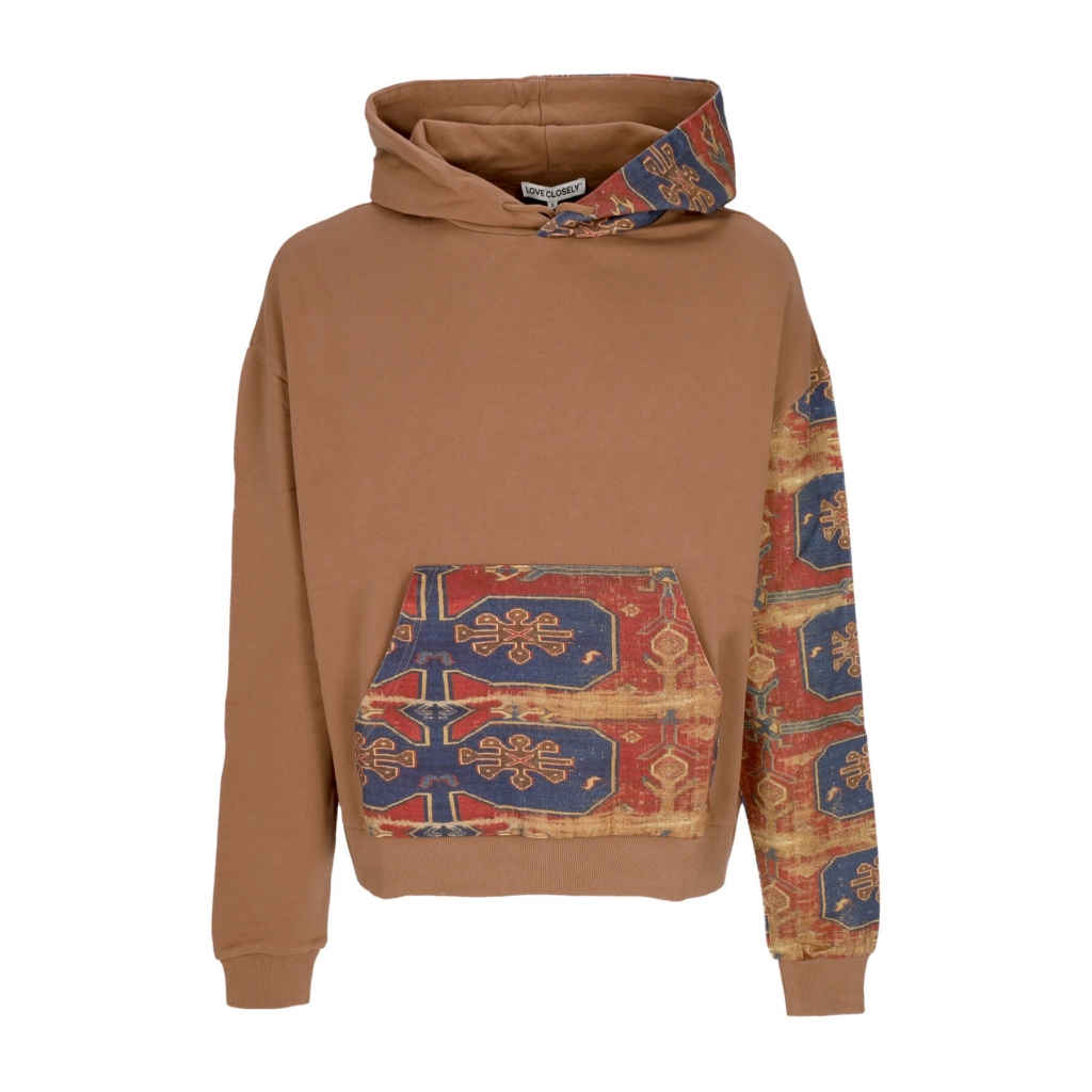 felpa leggera cappuccio uomo patchwork hoodie MULTI