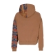 felpa leggera cappuccio uomo patchwork hoodie MULTI