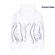 felpa leggera cappuccio uomo outline hoodie WHITE/BLUE