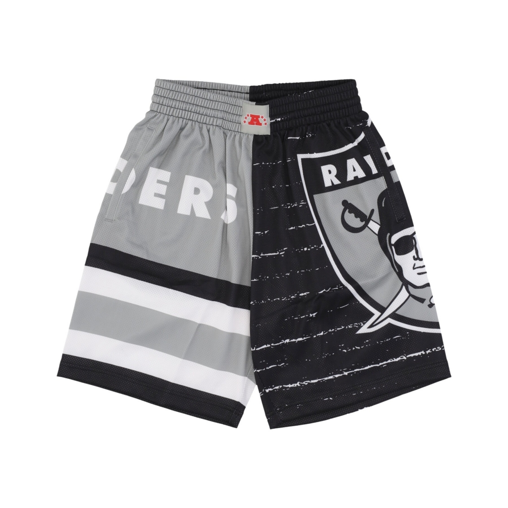 pantaloncino tipo basket uomo nfl jumbotron 30 shorts oakrai MULTI/WHITE