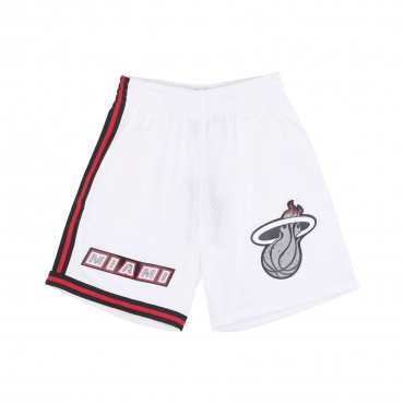 pantaloncino basket uomo nba cracked cement swingman short 1996 miahea WHITE