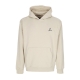 felpa cappuccio uomo essentials fleece hoodie RATTAN/WHITE