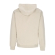 felpa cappuccio uomo essentials fleece hoodie RATTAN/WHITE