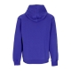 felpa cappuccio uomo essentials fleece hoodie LIGHT CONCORD/WHITE