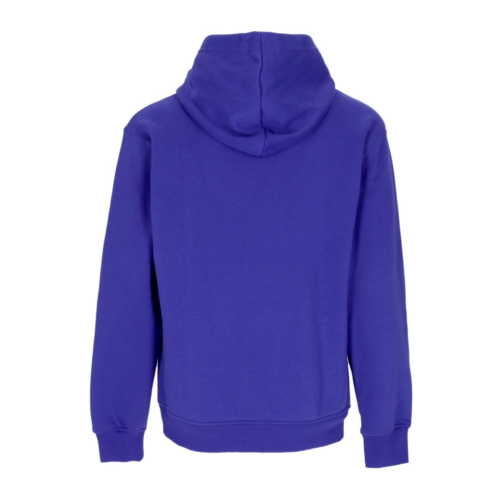 felpa cappuccio uomo essentials fleece hoodie LIGHT CONCORD/WHITE