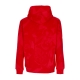 felpa cappuccio uomo essentials all over print fleece hoodie FIRE RED/WHITE