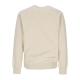 felpa girocollo uomo essential fleece crewneck RATTAN/WHITE