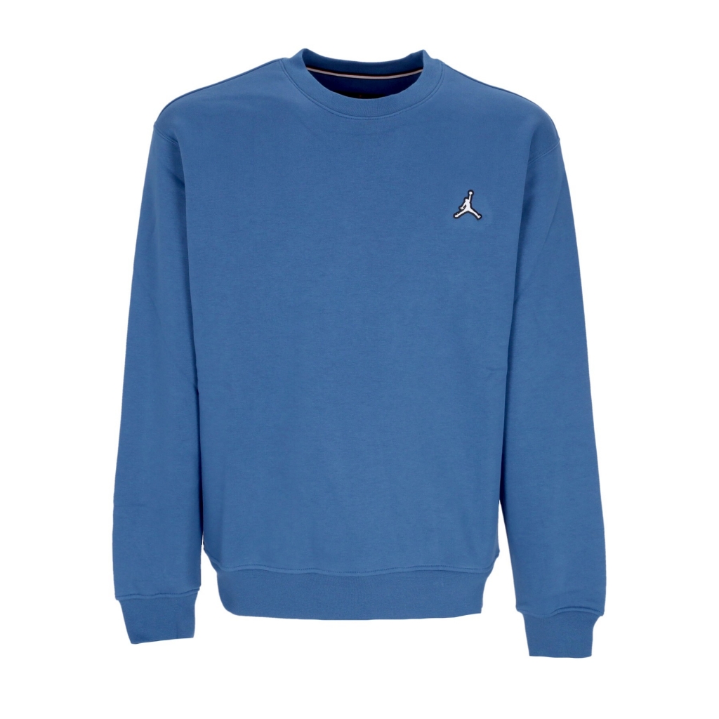 felpa girocollo uomo essential fleece crewneck TRUE BLUE/WHITE