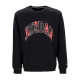 felpa girocollo uomo essential holiday pld fleece crewneck BLACK/RATTAN