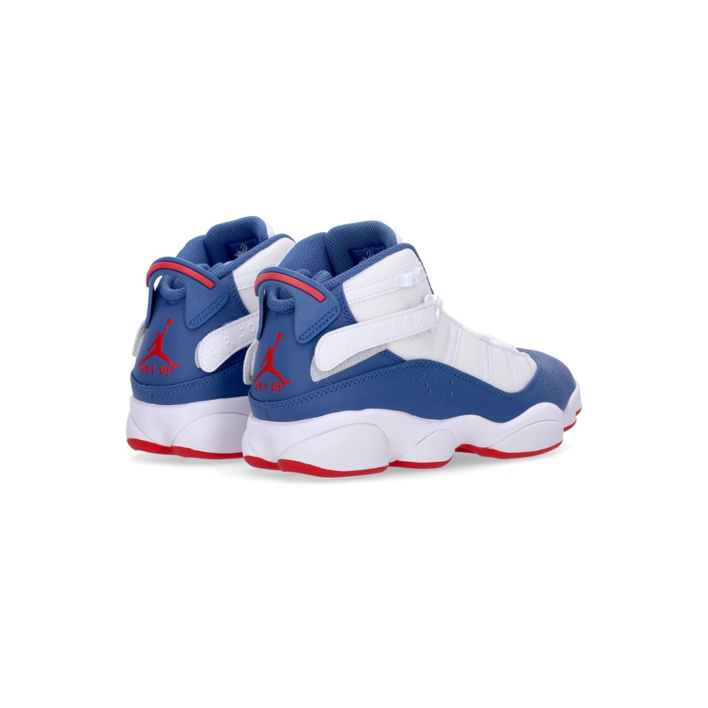 scarpa alta uomo jordan 6 rings WHITE/TRUE BLUE/UNIVERSITY RED