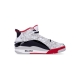 scarpa alta ragazzo air jordan dub zero gs WHITE/TRUE RED/BLACK/NEUTRAL GREY