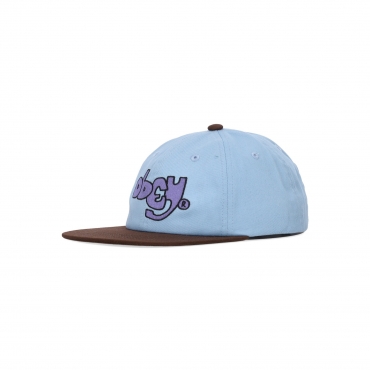 cappellino visiera piatta uomo riffs 6 panel SKY BLUE