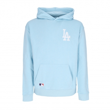 felpa leggera cappuccio uomo mlb league essentials os hoodie losdod CHROME BLUE/WHITE