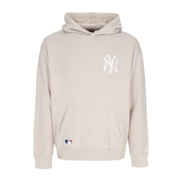 felpa leggera cappuccio uomo mlb league essentials os hoodie neyyan STONE/WHITE