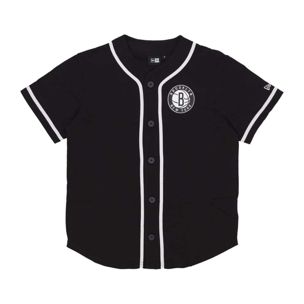 casacca bottoni uomo nba baseball jersey bronet BLACK/WHITE