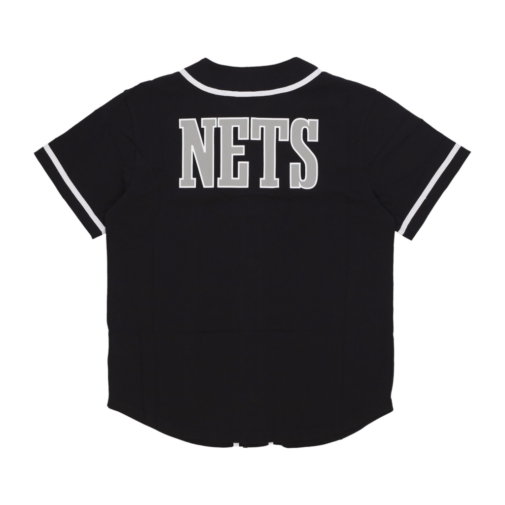 casacca bottoni uomo nba baseball jersey bronet BLACK/WHITE