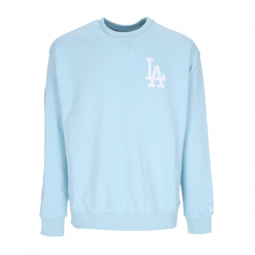 felpa leggera girocollo uomo mlb heritage crew losdod CHROME BLUE/WHITE