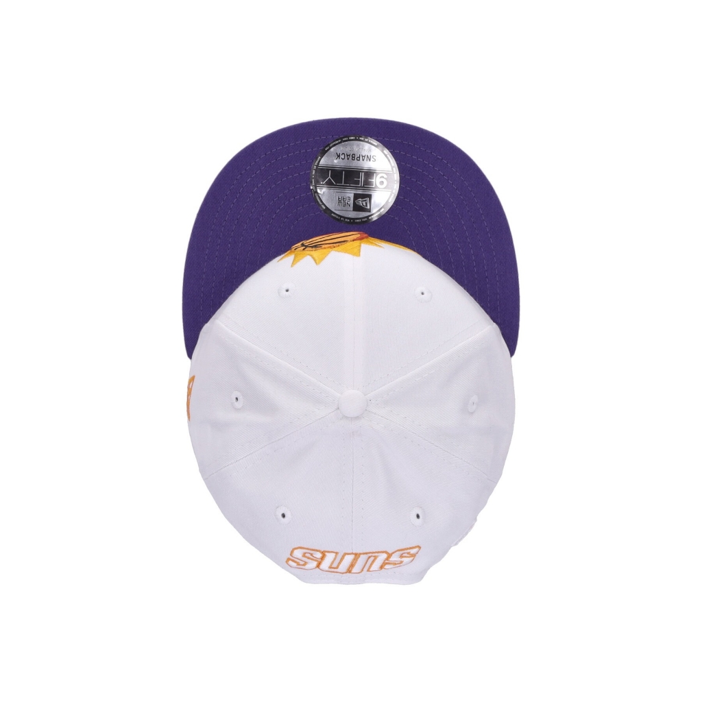 cappellino visiera piatta uomo nba white crown team 950 phosun WHITE/ORIGINAL TEAM COLORS