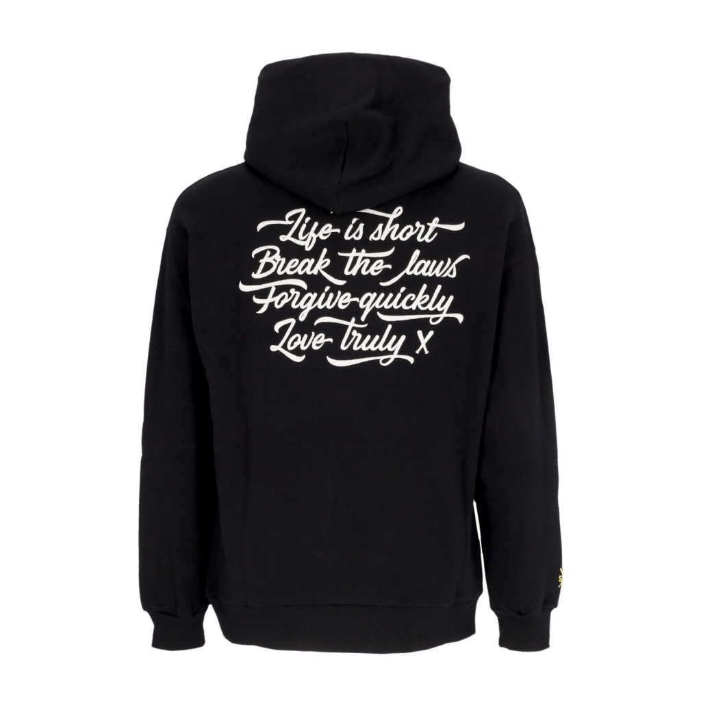 felpa leggera cappuccio uomo bandits hoodie BLACK