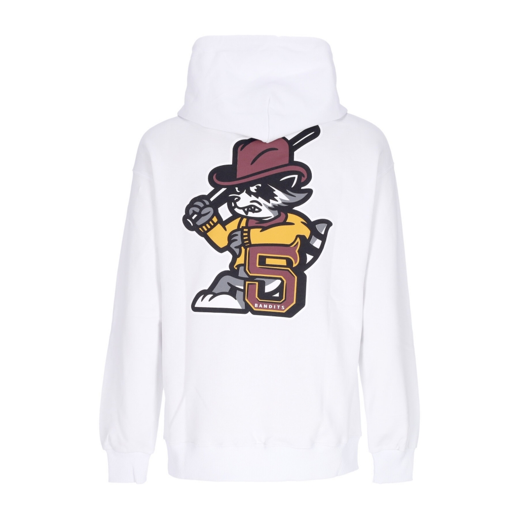 felpa leggera cappuccio uomo b-andits hoodie WHITE