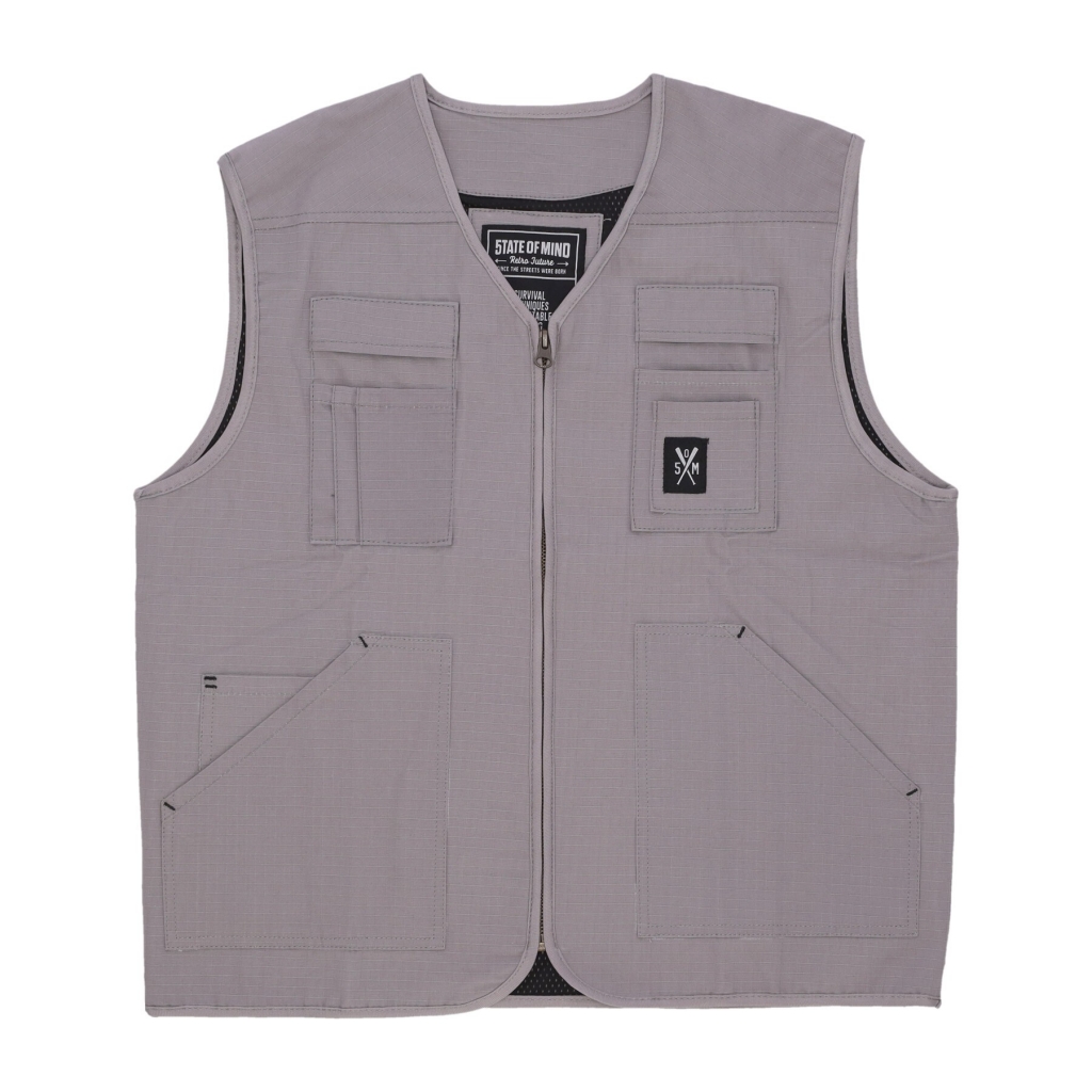 gilet smanicato uomo retrofuture vest GREY