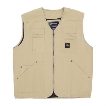 gilet smanicato uomo retrofuture vest BEIGE